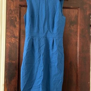 Elegant Cobalt JCrew Resume Sleeveless Dress